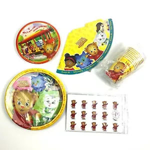 Daniel Tigers Neighborhood Party Plates 7" & 9" Cups Hats Retired 30 Circle SEE - Picture 1 of 18