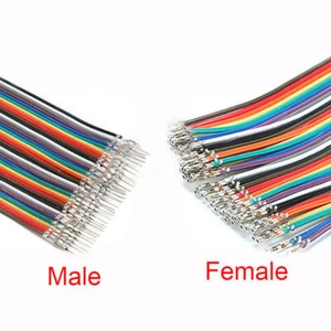40P DuPont 2.54cm Cable Ribbon Jumper Wire Female-Female /Male-Male F-M  - Picture 1 of 4