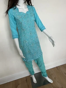 Indisches asiatisches pakistanisches Salwar Kameeze Kleid Größe XS 34 - Bild 1 von 7