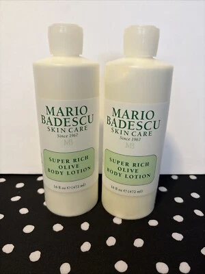 Lote de 2x - Mario Badescu Super Rich Olive Loción Corporal Para Todo Tipo de Piel 16oz Foto 1 de 3