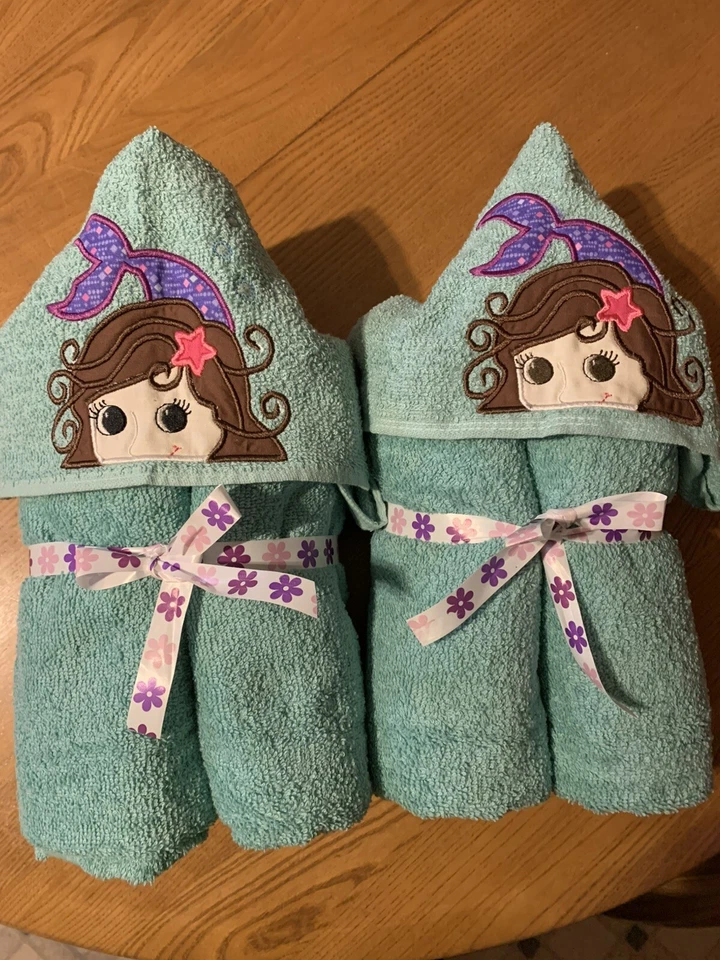 Mermaid Handmade by Nana Hooded Bath Towels - Image 1 of 1