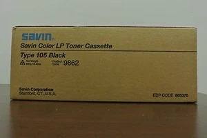 Cassette de tóner Savin Color LP tipo 105 negro 9862 885376 CLP28 SLP 38C - Imagen 1 de 2