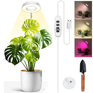 38 LED Plant Grow Light Full Spectrum Growing Lamp Adjustable Dimmable Timer USB - Picture 1 of 7