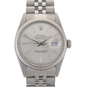 Rolex Datejust 16014 Silver 36mm Jubilee Band SS & Gold Watch + Box - Serviced - Picture 1 of 13