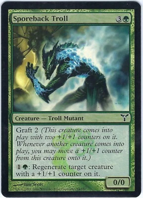 FOIL Sporeback Troll Dissension Common – MTG Magic the Gathering Card - Image 1 of 2