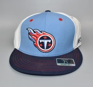 Tennessee Titans Vintage Reebok NFL Fitted Cap Hat - Size: 7 3/8 - Picture 1 of 5