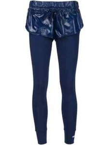 adidas by Stella McCartney 2 in 1 Short Tight Navy Blue Athletic Tights Size L - Picture 1 of 5