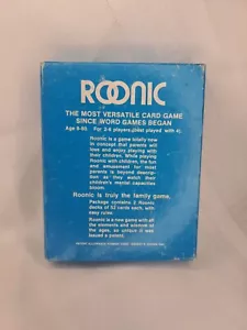 Roonic Card Game Complete Set 21st Century Bridge Co. 1980 In Plastic Original - Picture 1 of 2