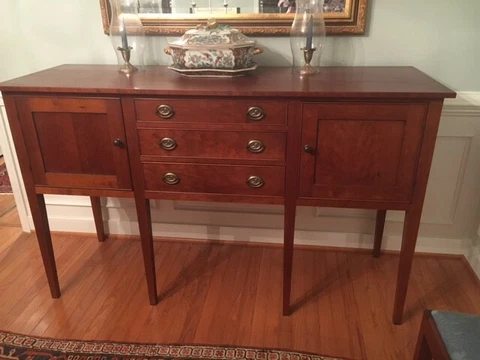 Antiques furniture sideboards huntboards Eldred Wheeler cherry Cover