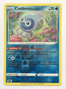 Castform Rainy Form 033/198 Reverse Holo Common Chilling Reign Pokemon LP - Picture 1 of 9