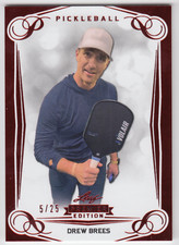 2023 LEAF PICKLEBALL PREMIER DREW BREES /25 RED FOIL #3