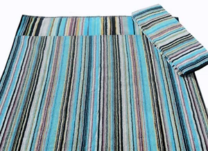 MISSONI HOME TOWEL SET COTTON 16x27" 27x45" 40x70cm 70x115cm brand pack JAZZ 170 - Picture 1 of 4