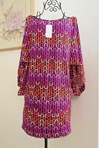 Trina Turk ECHO Reef Stretch Swimsuit Cover Up Tunic Size M - NWT - Picture 1 of 15