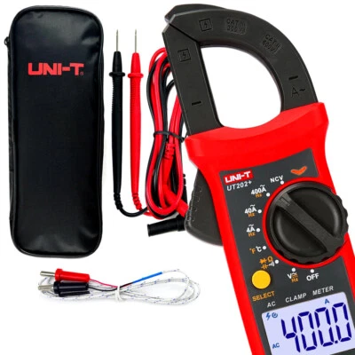 UT202+ 600V AC DC Zangen Multimeter Zangenamperemeter 400A Stromzange mit TASCHE - Bild 1 von 4