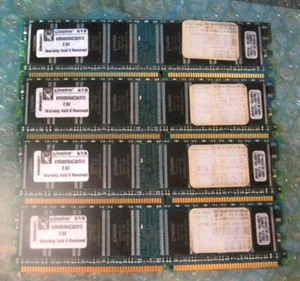 KINGSTON KVR400X64C3A/512 400MHz DDR Non-ECC MEMORY 184 Pin - Lot of 4 Pcs. - Picture 1 of 2