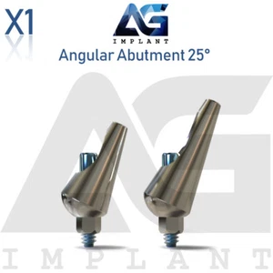 Abutment angolare 25° estetico titanio per int dentale esagonale 2,42 mm - Foto 1 di 4