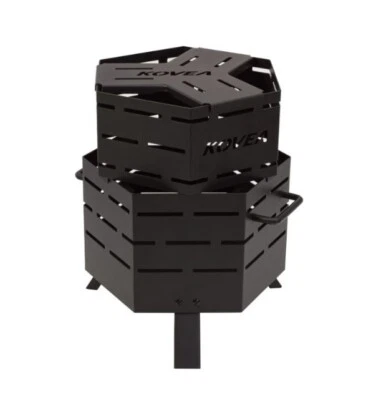 Kovea Hexa Iron Fire Camp S con bolsa de transporte fogata compacta camping al aire libre Foto 1 de 4