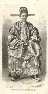 VIETNAM / MANDARIN ANNAMITE / GRAVURE ENGRAVING 1883 - Bild 1 von 1