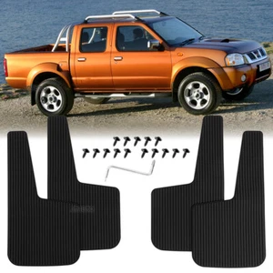 4x Guardabarros de goma para Nissan Frontier Navara D22 - Imagen 1 de 14