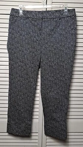 Pantalones Chico’s So Slimming Azul Marino/Blanco Lunares, Talla 0.5 Cremallera EPOC - Imagen 1 de 5