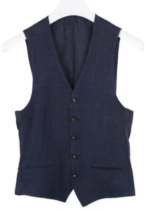 SUITSUPPLY Ferrara Waistcoat Men's UK 34 Silk Linen Wool Button Up Vest - Picture 1 of 8