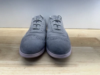 Cole Haan Grand OS Stitchlite Wingtip Oxfords Gray Pink K-16 W06776 Women's 9B - Image 1 of 4