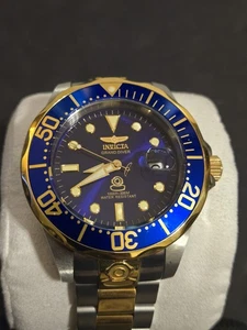 Reloj Hombre Invicta 3049 Grand Diver Automático Esfera Azul 2 Tonos Acero Inoxidable - Imagen 1 de 5