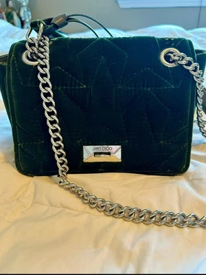 Hombro acolchado de terciopelo Jimmy Choo Helia  Foto 1 de 4