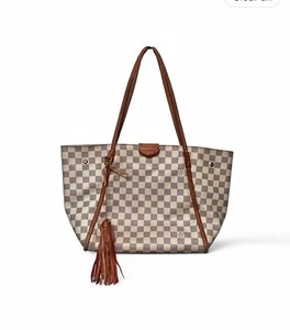 Louis Vuitton Damier Azur Propriano Tote Bag Rose Ballerine - AUTHENTIC - Picture 1 of 13