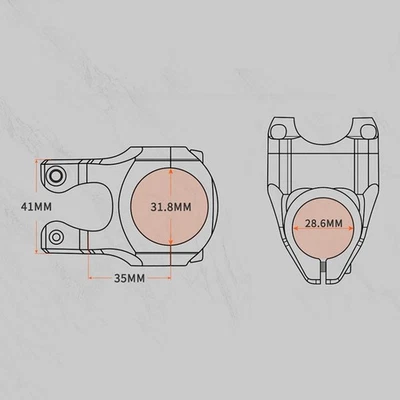 DH AMEnduro CNC Bicycle Stem for MTB Short 35mm Boost Your Riding Experience - Image 1 of 4