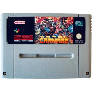 Total Carnage Super Nintendo SNES Game Cart Only PAL Classic Shooter - Picture 1 of 7