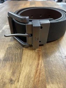 Timberland Belt Reversible Full Grain Leather Black & Brown Cut To Fit Mens - Picture 1 of 7