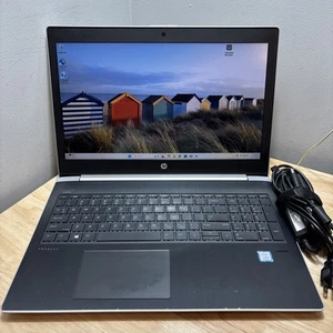 HP ProBook 450 G5 15.6" i5-8250U 1.60GHZ 8GB 256GB WCam Win11 Pro Laptop & Cord - Picture 1 of 9