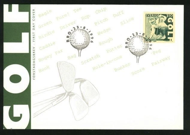Sweden. FDC Cachet 1996. Golf  Annika Sorenstam. Engraver: Lars Sjooblom. - Image 1 of 1
