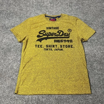 Superdry Camisa Hombre XL Amarillo Negro Gráfico Camiseta Tokio Japón Estilo Vintage Foto 1 de 4