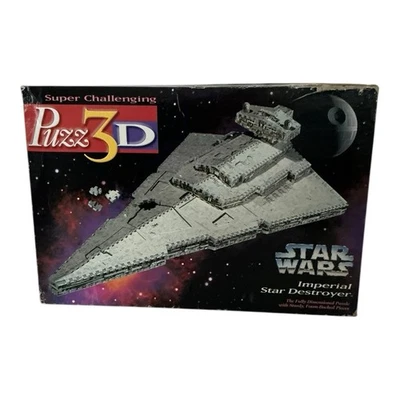 VTG ‘96 Puzz-3D Star Wars Imperial Star Destroyer 3D Puzzle Complete (Open Box) - Image 1 of 4