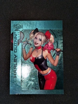 2025 Skybox Metal Universe Batman ~ Harley Quinn #35 ~ Aqua FX  - Image 1 of 2