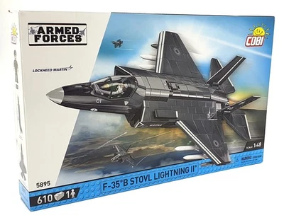Cobi Bricks 1/48 Scale 5895 - F-35 B STOVL Lightning II Aircraft - USA/Italian - Image 1 of 4