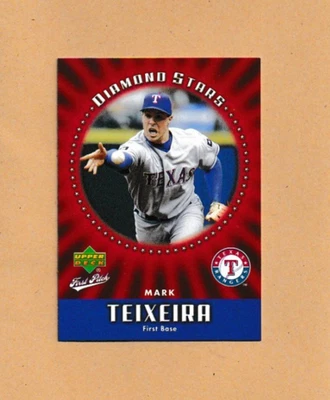 2006 Upper Deck First Pitch - Diamond Stars Mark Teixeira #DS-32 Texas Rangers - Image 1 of 3