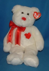 Ty Large Plush Beanie Buddy - Valentino the Bear  MWMT - Picture 1 of 1