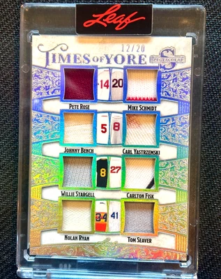 2025 Leaf Spectacular Times of Yore 8-Relic GU Rose Schmidt Bench Ryan Seaver +3 - Image 1 of 2