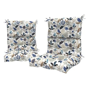 Outdoor Seat/Back Chair Cushion Patio Tufted High Back Cushion, Seasonal Repl... - Picture 1 of 8
