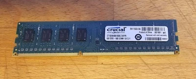 16gb RAM PC Crucial CT102464BA160B 8 GB PC3-12800 DDR3-1600 DDR3 1600 MHz 2Rx8 - Image 1 of 3