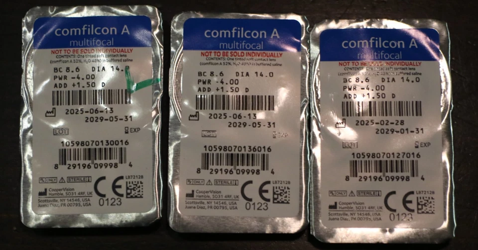 NEU 4x Monatslinse Kontaktlinse Gleitsichtlinse -4,00 Add +1,50 iWear Apollo - Bild 1 von 1