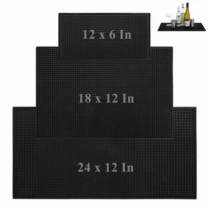 3 Pack Rubber Bar Mat Set, Thick Bar Service Spill Bat Mats, Nonslip Dish Dry... - Bild 1 von 8