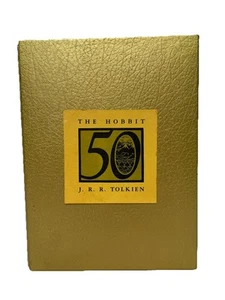 THE HOBBIT J.R.R. Tolkien 50th ANNIVERSARY EDITION GOLD SLIPCASE FINE/RARE HC - Picture 1 of 8