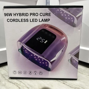 Professional Rechargeable Nail Gel Cordless Dryer LED UV Nail Lamp Manicure 96W - Picture 1 of 9