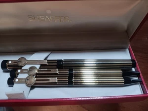 Juego de lápices Sheaffer Pen vintage punto blanco 3 piezas. Fuente 14K nueva en caja ¡Bonita rara!! - Imagen 1 de 11