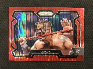 2024 Panini Prizm WWE #21 Umaga Red Pulsar Prizm /399 - Picture 1 of 2