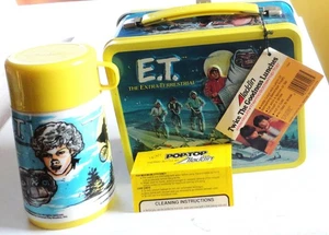 Nuovo Altro 1982 Aladdin ET Extra Terrestre Lunchbox Thermos Tag 041604800085 - Foto 1 di 24